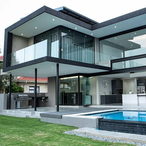 Completed modern residential coating project